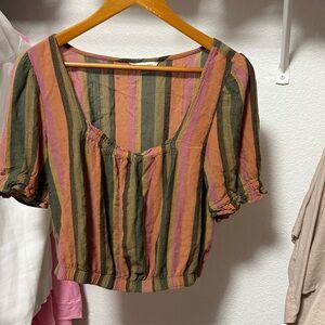 American Eagle Outfitters Multicolor Striped Top